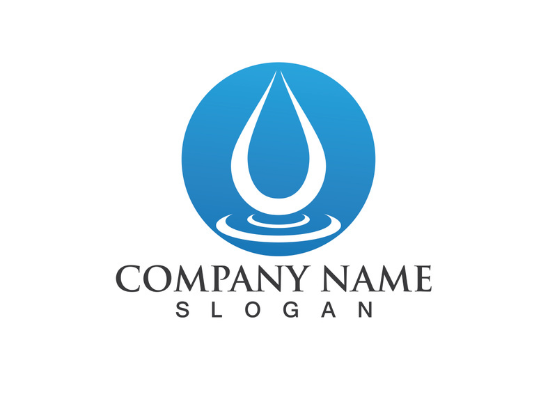 Water drop Logo Template vector