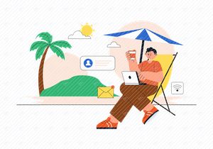 12 Digital Nomad Lifestyle Illustration