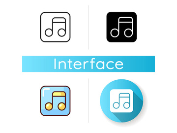 Music app icon preview picture