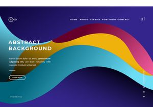 Abstract Background Dynamic Wave Colorful