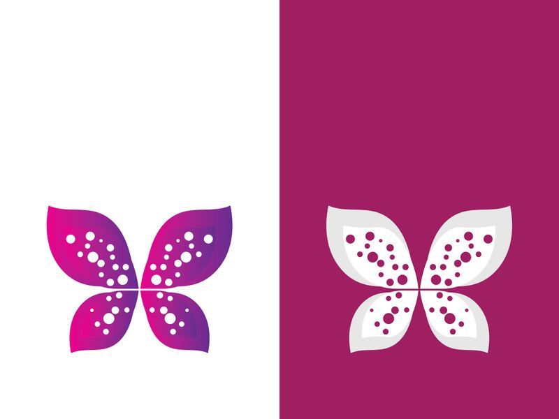 Beauty butterfly vector icon design