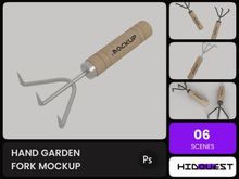 Hand Garden Fork Mockup