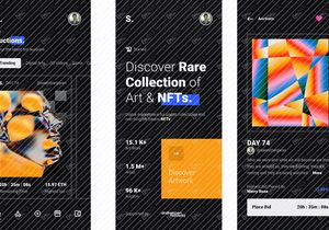 NFT Mobile App - Dark Version