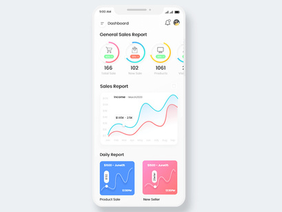 Chart and Graph Mobile App UI Kit