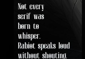 Rabiot | Modern Display Serif