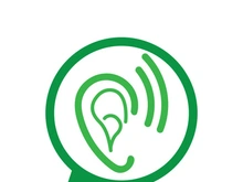 Hearing logo template and symbol vector icon design