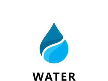 Blue Water Drop Logo Icon Vector Design preview picture