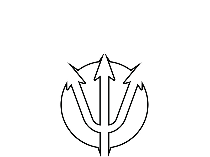 Trident Logo Template vector icon illustration design
