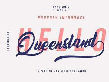 Queensland - Calligraphy Font For Commercial Use preview picture