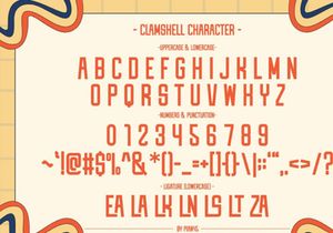 Clamshell - Condensed Vintage Font