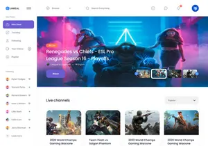 UnReal v1.0 - The Live Streaming UI KIt