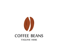 Premium coffee bean logo design.