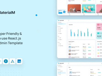 MaterialM Free Tailwind React Admin Template preview picture