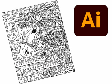 Halloween Coloring Book Page 34 preview picture