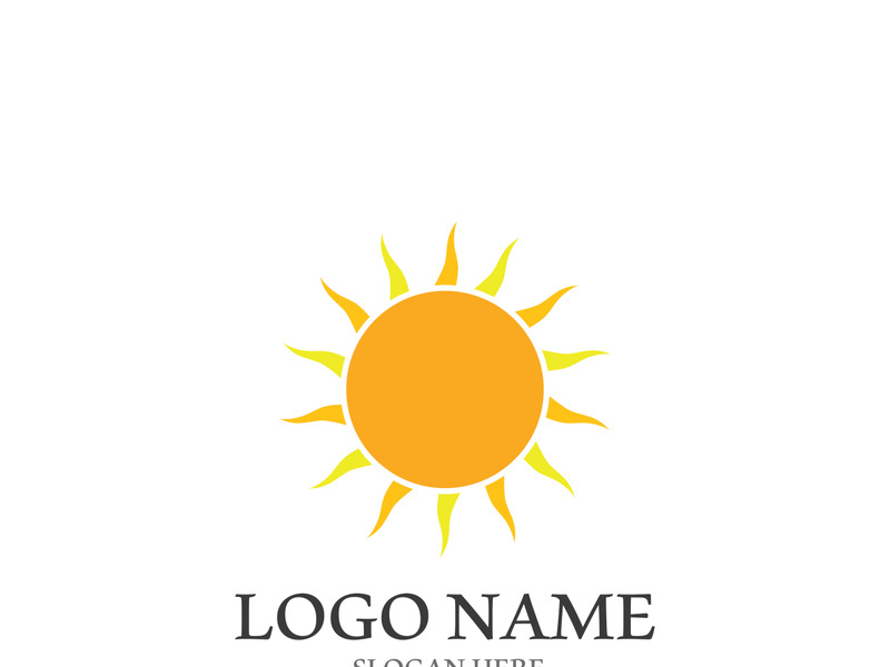 Sun vector illustration icon logo template design