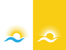 Sun vector illustration icon logo template design
