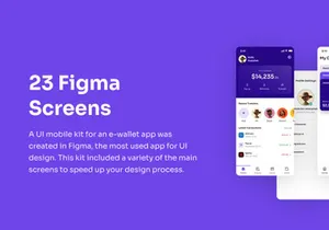 E-wallet Mobile UI Kit - Figma