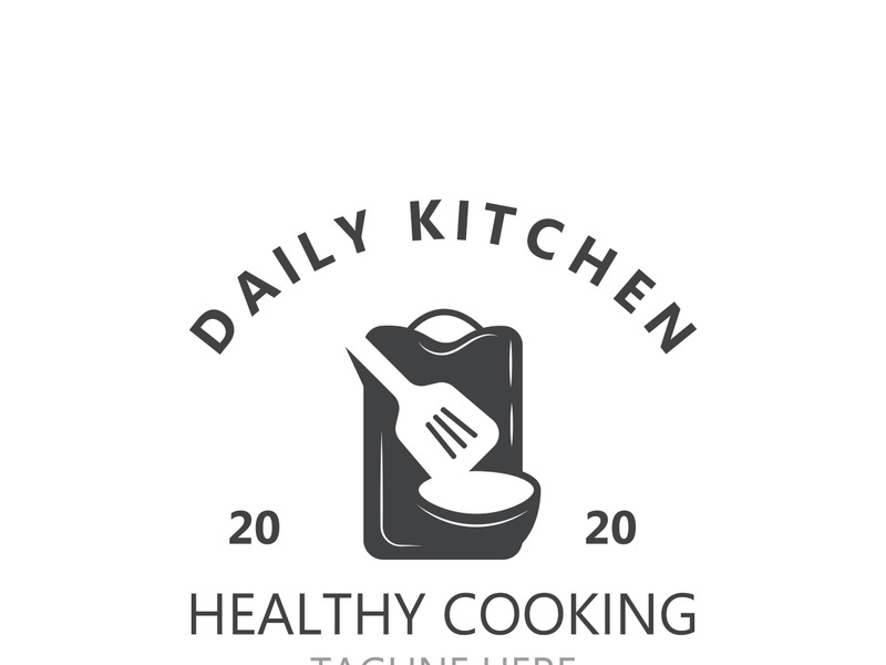 Cooking logo design. Icon or symbol inspration simple line for restaurant business