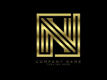 Luxury golden color line letter, Graphic Alphabet Symbol for Corporate Business Identity preview picture