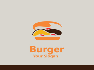 Burger beef logo design use restaurant business template vector image preview picture