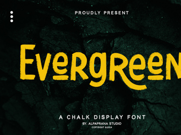 Evergreen - Display Font preview picture