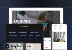 LivingIn - Interior Design Landing Page UI Kit