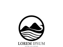 Mountain icon Logo Template Vector illustration design