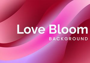 Valentine's Wavy Background