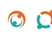 Adoption care community network and social logo design