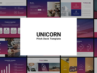 UNICORN Startup Pitch Deck Template