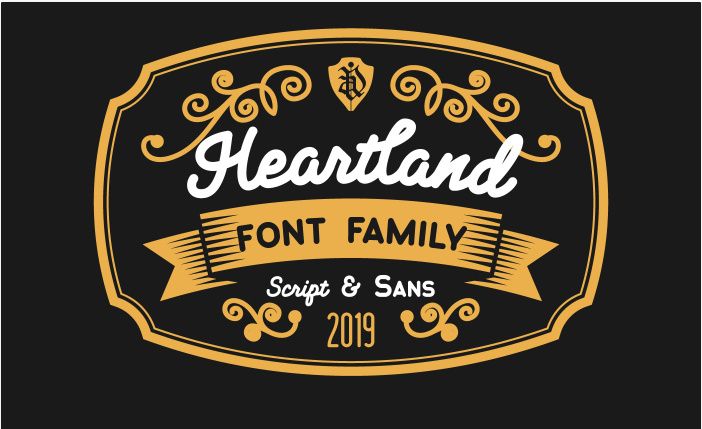 HEARTLAND FONT FAMILY