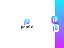 Lettermark Logo - Letter P Logo - Gradient Logo - Business Logo Design