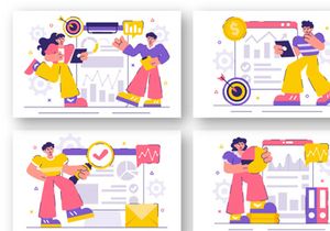 12 Market Research and Analysis Illustration