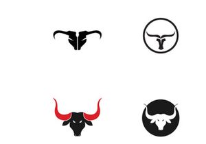 bull head horn logo