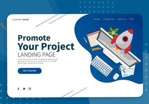 Promote Project - Landing Page Illustration