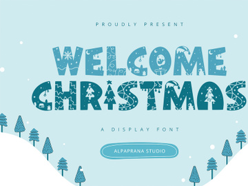 Welcome Christmas - Display Font preview picture