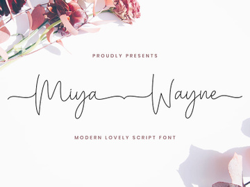 Miya Wayne - Modern Lovely Script Font preview picture
