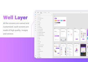 Stranger Chat - Purple social app UIkit