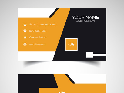 10 Double-sided creative and modern business card template. Vector illustration