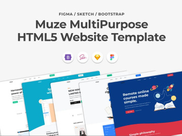 Muze Multi-Purpose Bootstrap HTML5 Template preview picture