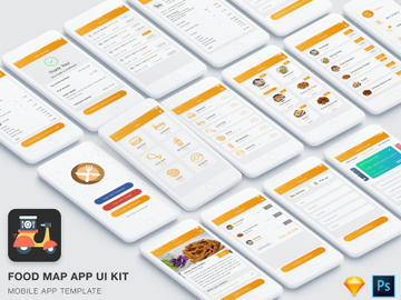 Food Mad App UI Kit preview picture