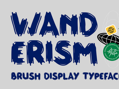 Wanderism - Brush Display Typeface