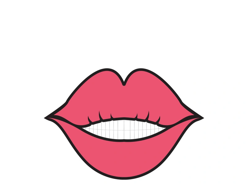 Woman's lips icon vector illustration design template