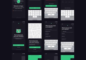 Hngry Food Delivery UI Kit