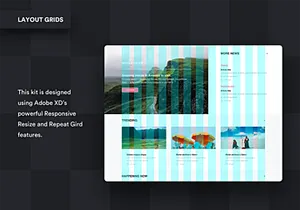 Responsive resize Free UI kit