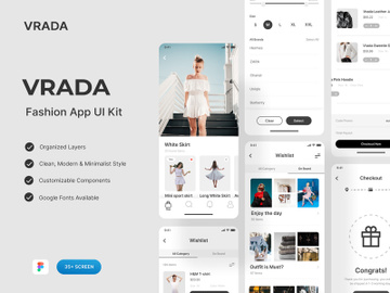 Vrada - Fashion Mobile UI Kit preview picture