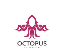 Octopus logo image design icon illustration animal vector