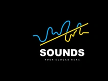 Sound Wave Logo, Equalizer Design, Music Wave Vibration