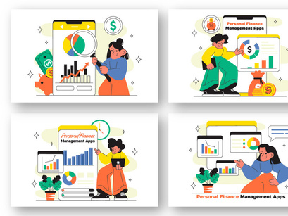 10 Personal Finance Management Apps Illustration