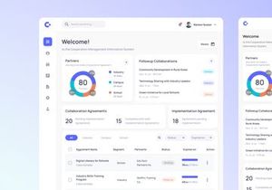 Comains - Collaboration Management Information System Landing Page